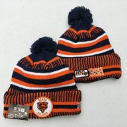 Cheap Bears Fresh Logo Orange 100th Season Pom Knit Hat YD