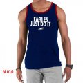 Wholesale Cheap Men's Nike NFL Philadelphia Eagles Sideline Legend Authentic Logo Tank Top Dark Blue