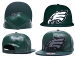 Cheap NFL Philadelphia Eagles Team Logo Green Reflective Adjustable Hat