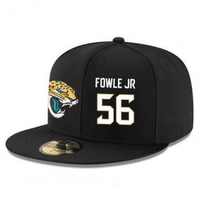 Cheap Jacksonville Jaguars #56 Dante Fowler Jr Snapback Cap NFL Player Black with White Number Stitched Hat