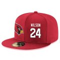 Cheap Arizona Cardinals #24 Adrian Wilson Snapback Cap NFL Player Red with White Number Stitched Hat