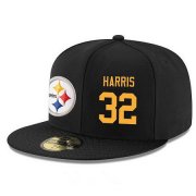 Cheap Pittsburgh Steelers #32 Franco Harris Snapback Cap NFL Player Black with Gold Number Stitched Hat