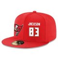 Cheap Tampa Bay Buccaneers #83 Vincent Jackson Snapback Cap NFL Player Red with White Number Stitched Hat