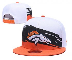 Cheap Broncos Team Logo Orange White Adjustable Hat