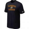 Wholesale Cheap Nike NFL Washington Redskins Heart & Soul NFL T-Shirt Black