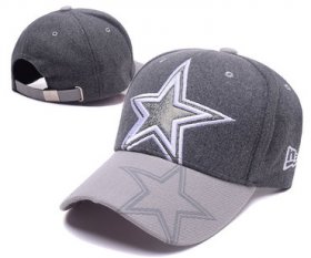 Cheap Cowboys Team Logo Heather Gray Adjustable Hat SD