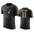 Wholesale Cheap Patriots #11 Julian Edelman Black Men's Black History Month T-Shirt