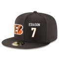 Cheap Cincinnati Bengals #7 Boomer Esiason Snapback Cap NFL Player Black with White Number Stitched Hat