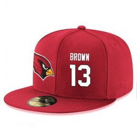 Cheap Arizona Cardinals #13 Jaron Brown Snapback Cap NFL Player Red with White Number Stitched Hat