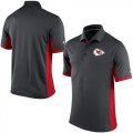 Wholesale Cheap Men's Nike NFL Kansas City Chiefs Charcoal Team Issue Performance Polo