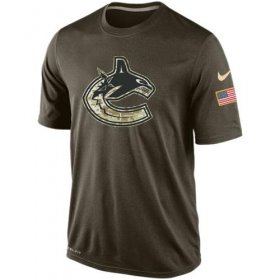 Wholesale Cheap Men\'s Vancouver Canucks Salute To Service Nike Dri-FIT T-Shirt