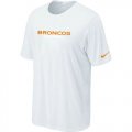 Wholesale Cheap Nike Denver Broncos Sideline Legend Authentic Font Dri-FIT NFL T-Shirt White