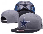 Cheap NFL Dallas Cowboys Team Logo Gray Snapback Adjustable Hat