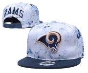 Cheap Rams Team Logo Smoke Navy Adjustable Hat TX