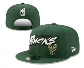 Cheap Milwaukee Bucks Snapback Ajustable Cap Hat YD 20-04-07-02