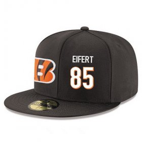 Cheap Cincinnati Bengals #85 Tyler Eifert Snapback Cap NFL Player Black with White Number Stitched Hat