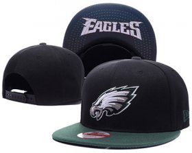 Cheap NFL Philadelphia Eagles Fresh Logo Black Adjustable Hat