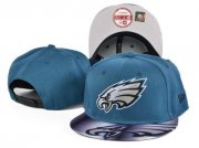 Cheap Eagles Team Logo Blue Adjustable Hat SF