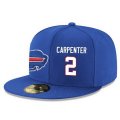 Cheap Buffalo Bills #2 Dan Carpenter Snapback Cap NFL Player Royal Blue with White Number Stitched Hat