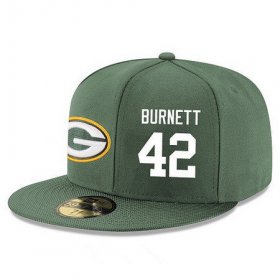 Cheap Green Bay Packers #42 Morgan Burnett Snapback Cap NFL Player Green with White Number Stitched Hat