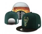 Cheap Milwaukee Bucks Snapback Ajustable Cap Hat YD 20-04-07-03