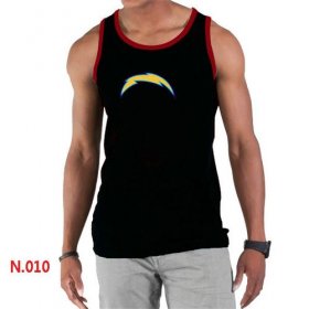 Wholesale Cheap Men\'s Nike NFL Los Angeles Chargers Sideline Legend Authentic Logo Tank Top Black