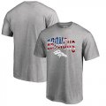 Wholesale Cheap Men's Denver Broncos Pro Line by Fanatics Branded Heathered Gray Banner Wave T-Shirt