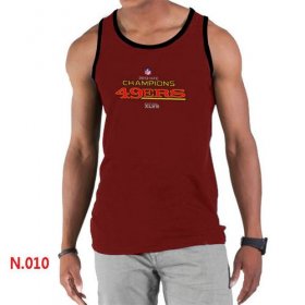 Wholesale Cheap Men\'s Nike NFL San Francisco 49ers Sideline Legend Authentic Logo Tank Top Red_2