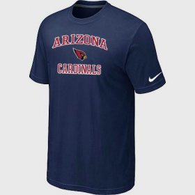 Wholesale Cheap Nike NFL Arizona Cardinals Heart & Soul NFL T-Shirt Midnight Blue