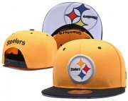 Cheap NFL Pittsburgh Steelers Team Logo Snapback Adjustable Hat