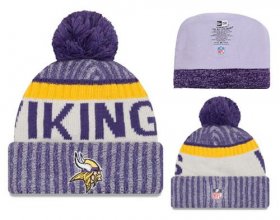 Cheap NFL Minnesota Vikings Logo Stitched Knit Beanies 006