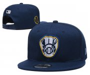 Cheap Milwaukee Brewers Stitched Snapback Hats 005