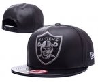 Cheap NFL Oakland Raiders Fresh Logo Black Adjustable Hat Y101