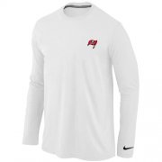 Wholesale Cheap Nike Tampa Bay Buccaneers Sideline Legend Authentic Logo Long Sleeve T-Shirt White