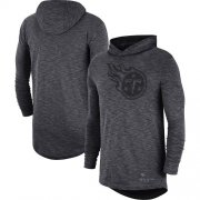 Wholesale Cheap Nike Tennessee Titans Heathered Charcoal Fan Gear Tonal Slub Hooded Long Sleeve T-Shirt