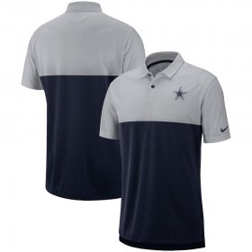 Wholesale Cheap Dallas Cowboys Nike Sideline Early Season Performance Polo Gray Navy