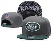 Cheap Jets Team Logo Gray Green Adjustable Hat TX