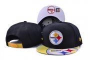 Cheap Steelers Fresh Logo Black Adjustable Hat SF