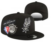 Cheap San Antonio Spurs Stitched Snapback 75th Anniversary Hats 014