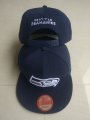 Cheap Seahawks Team Logo Navy Adjustable Hat LT