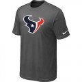 Wholesale Cheap Houston Texans Sideline Legend Authentic Logo Dri-FIT Nike NFL T-Shirt Crow Grey