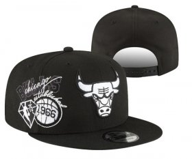 Cheap Chicago Bulls Stitched Snapback 75th Anniversary Hats 059