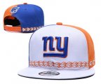 Cheap New York Giants Team Logo White Blue 2019 Draft Adjustable Hat YD