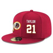 Cheap Washington Redskins #21 Sean Taylor Snapback Cap NFL Player Red with White Number Stitched Hat