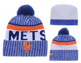 Cheap MLB New York Mets Logo Stitched Knit Beanies 002