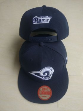 Cheap Rams Team Logo Navy Adjustable Hat LT