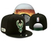 Cheap Milwaukee Bucks Snapback Ajustable Cap Hat YD 20-04-07-05