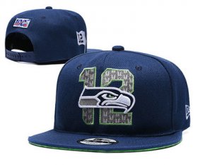 Cheap Seahawks Team Logo Navy 2019 Draft Adjustable Hat YD