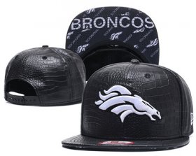 Cheap NFL Denver Broncos Team Logo Black Snapback Adjustable Hat G65