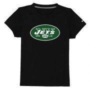 Wholesale Cheap New York Jets Authentic Logo Youth T-Shirt Black